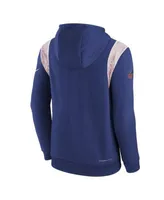 Nike Men's New York Giants Sideline Therma-FIT Pullover Hoodie - Blue - S Each