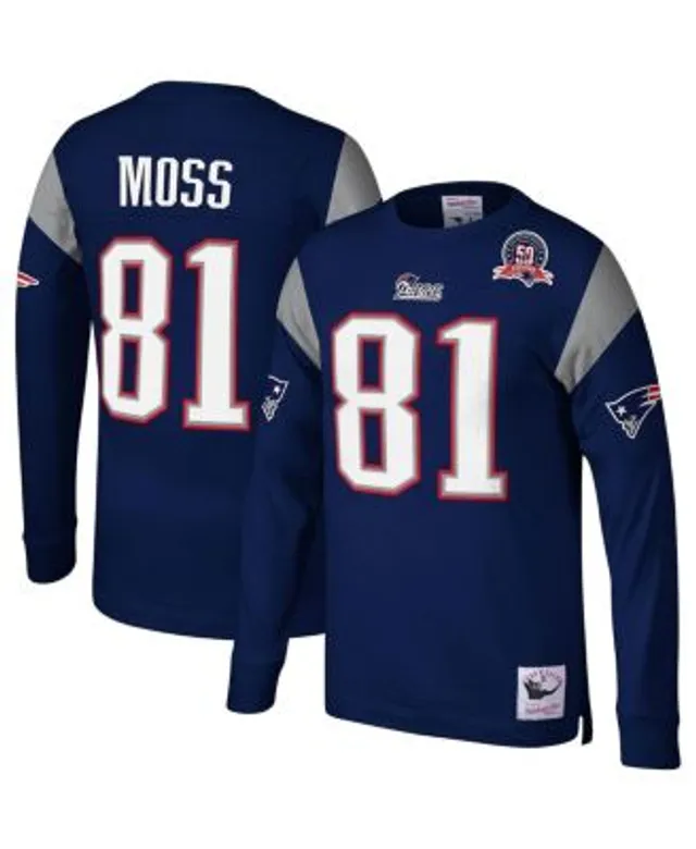 Men's Nike Randy Moss Black New England Patriots Retired Player RFLCTV  Limited Jersey