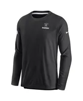 Las Vegas Raiders Nike Sideline Coach Performance Long Sleeve T