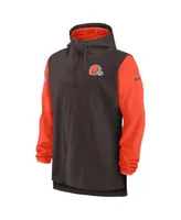 Men's Nike Brown Cleveland Browns Performance Sideline Lockup Full