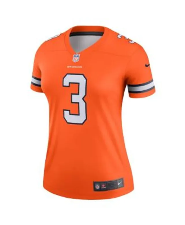 Men's Nike Russell Wilson Orange Denver Broncos Legend Jersey