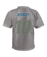 Nike Youth Boys Justin Herbert Gray Los Angeles Chargers Atmosphere Game  Jersey