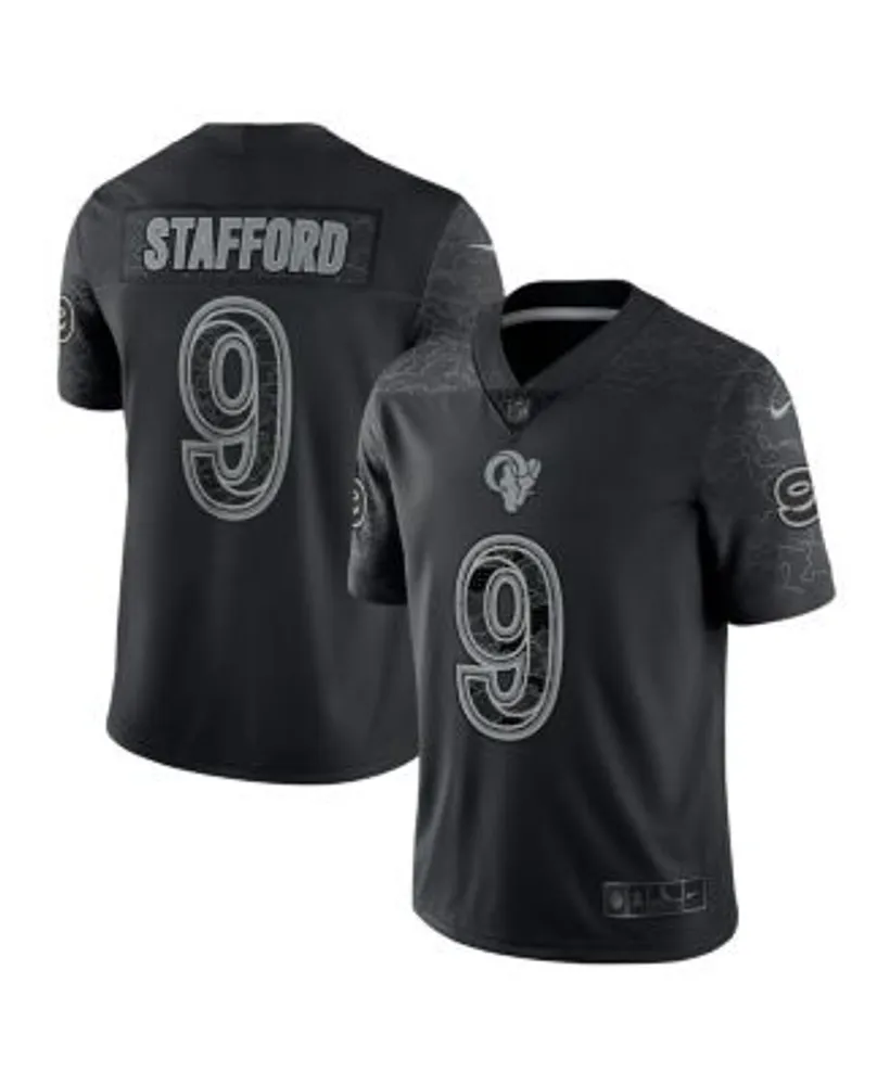 Nike Men's Matthew Stafford Black Los Angeles Rams RFLCTV Limited Jersey