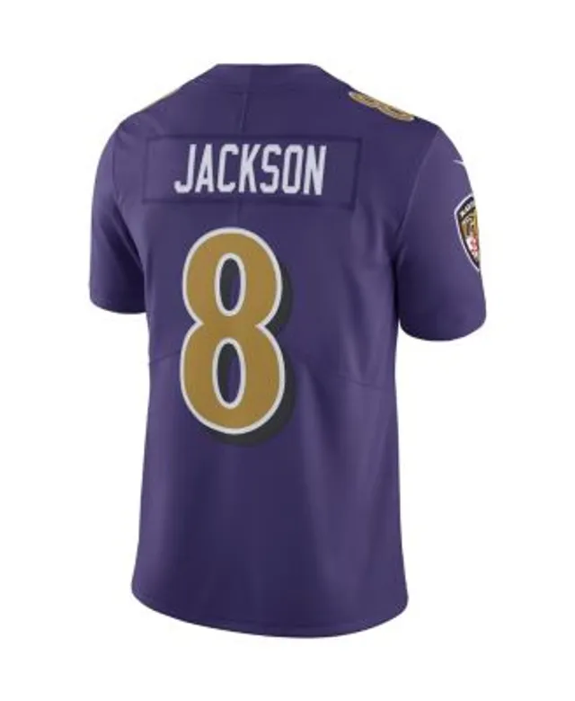 Men's Nike Lamar Jackson Purple Baltimore Ravens Color Rush Vapor Limited  Jersey