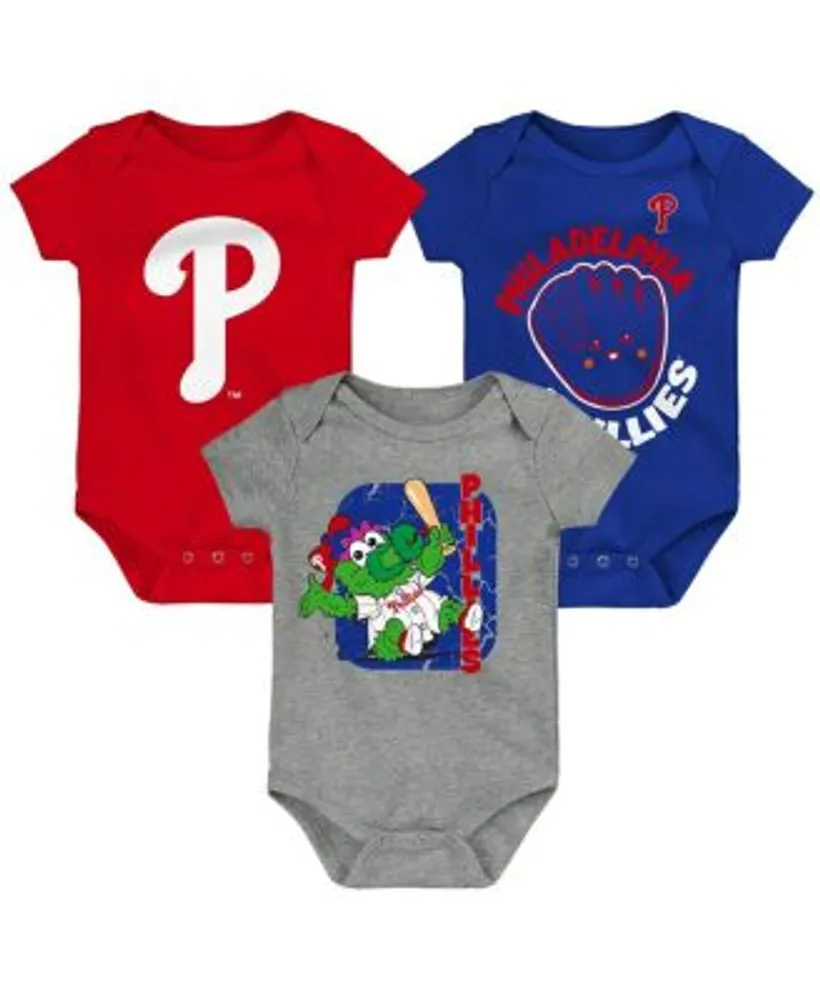 Newborn & Infant Boston Red Sox Red/White/Heather Gray Boston Red Sox  Biggest Little Fan 3-Pack Bodysuit Set