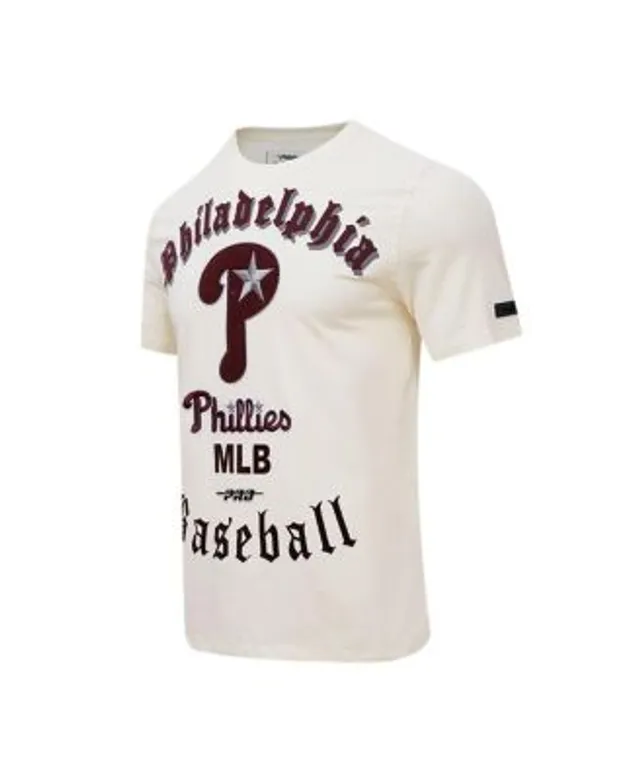 Pro Standard Men's Philadelphia Phillies Cooperstown Patch Cream T