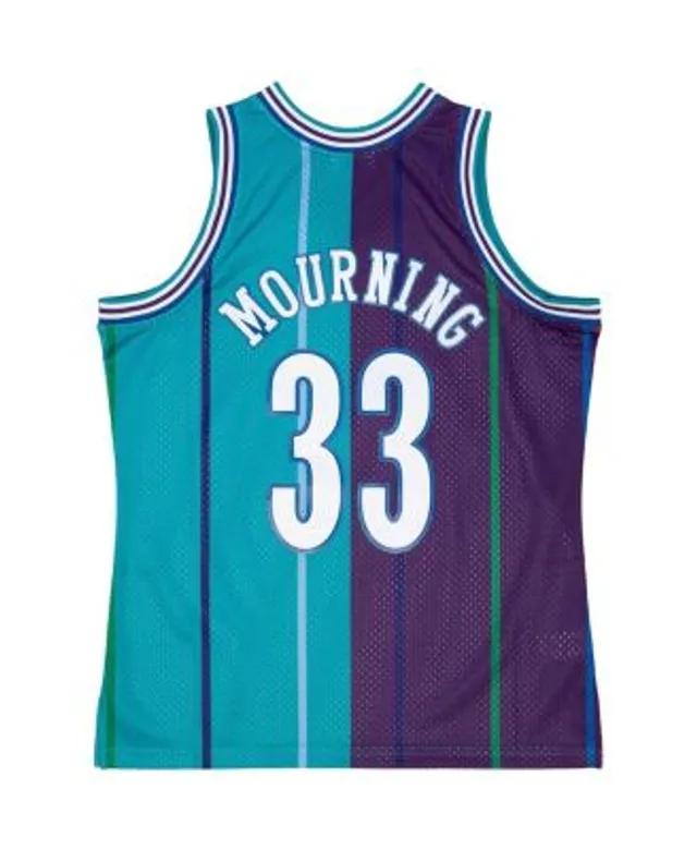 Men's Mitchell & Ness Alonzo Mourning Red Miami Heat Hardwood Classics Lunar New Year Swingman Jersey Size: Small