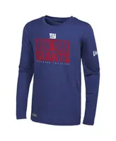 New Era Royal New York Giants Combine Authentic Offsides Long Sleeve T-Shirt