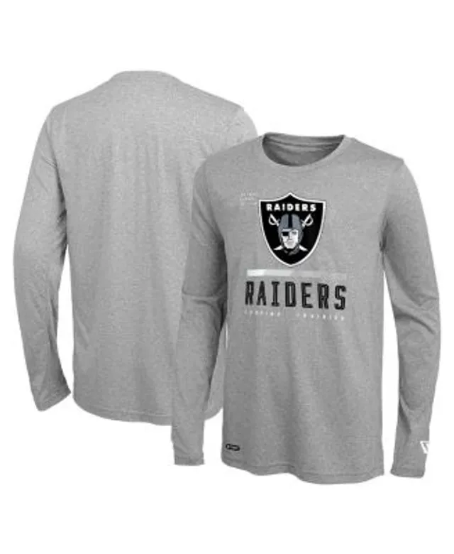 Men's New Era Black Las Vegas Raiders Combine Authentic Offsides Long Sleeve T-Shirt Size: Small