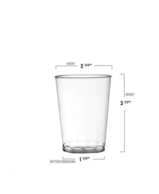 Smarty Had A Party 7 oz. Crystal Clear Round Plastic Disposable Party Cups (500 Cups)