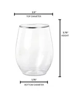 4 oz. Clear Stemless Plastic Mini Goblets (64 Goblets)