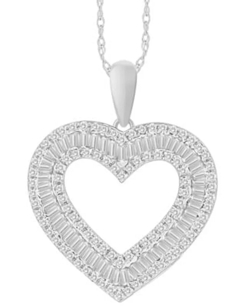 Diamond Heart Pendant 18 Necklace (1/2 Ct. t.w.) - Gold