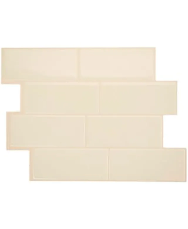 The Smart Tiles Smart Tiles Metro Carrera 11.56 in. X 8.38 in. Peel and  Stick Backsplash for Kitchen, Bathroom, Wall Tile 4-pack