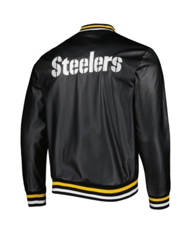 STARTER Men's Starter Black Pittsburgh Steelers The Pick and Roll Full-Snap  Jacket