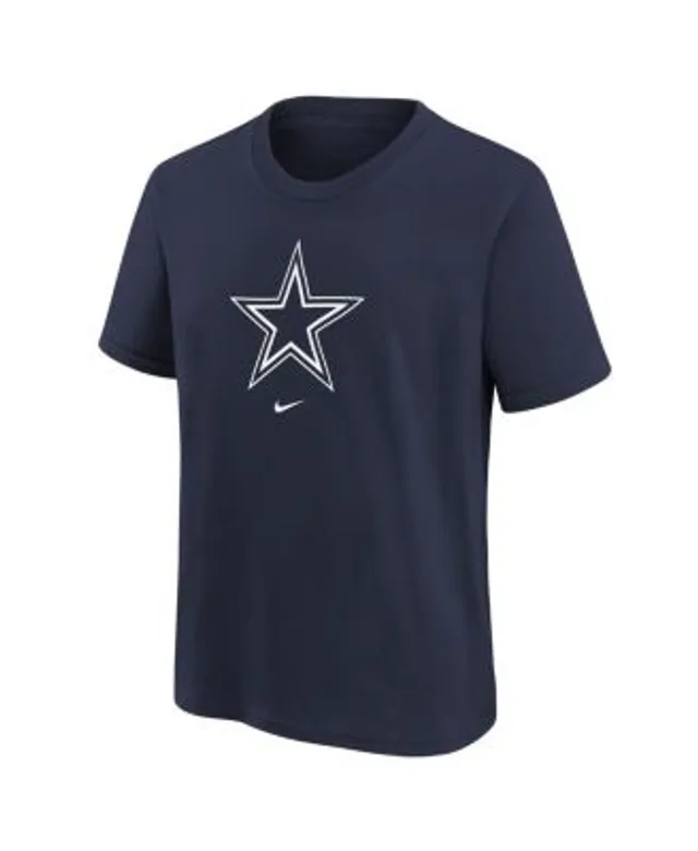 Dallas Cowboys Women's Plus Size Wordmark V-Neck T-Shirt - Heathered Navy