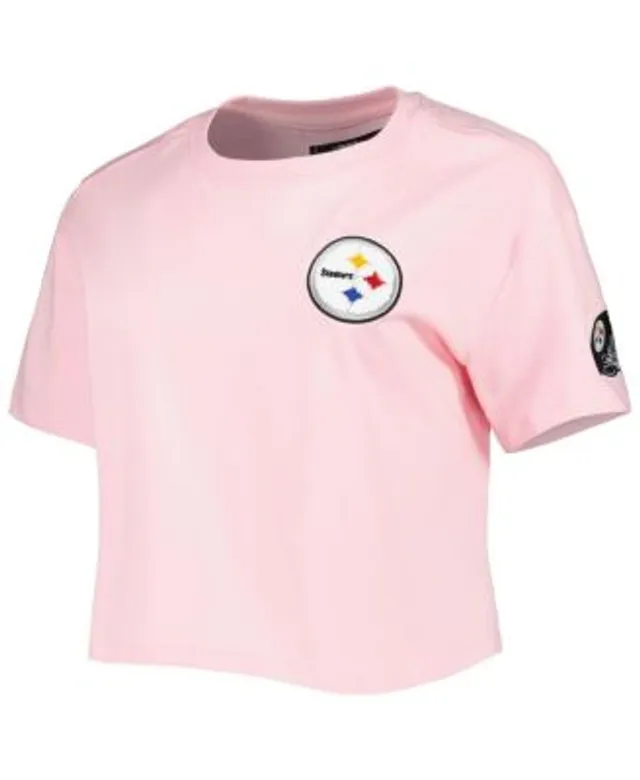 Women's Green Bay Packers Pro Standard Pink Cropped Boxy T-Shirt