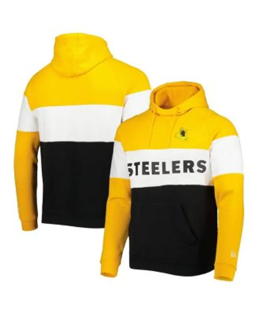 Green Bay Packers New Era Big & Tall Throwback Colorblock Pullover