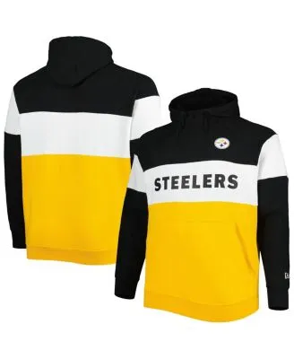 Men's Mitchell & Ness Black Pittsburgh Steelers Team Full-Zip Hoodie Jacket