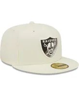 Pittsburgh Steelers New Era Chrome Color Dim 59FIFTY Fitted Hat - Cream