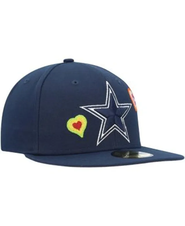 Dallas Cowboys New Era 2022 Sideline 9FIFTY Ink Dye Snapback Hat - Navy