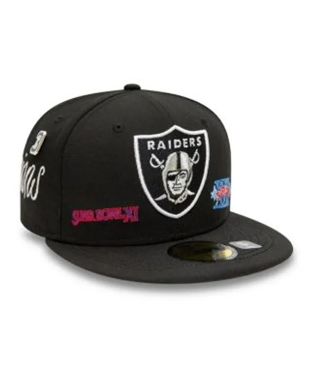 Las Vegas Raiders New Era Historic Champs 59FIFTY Fitted Hat - Black