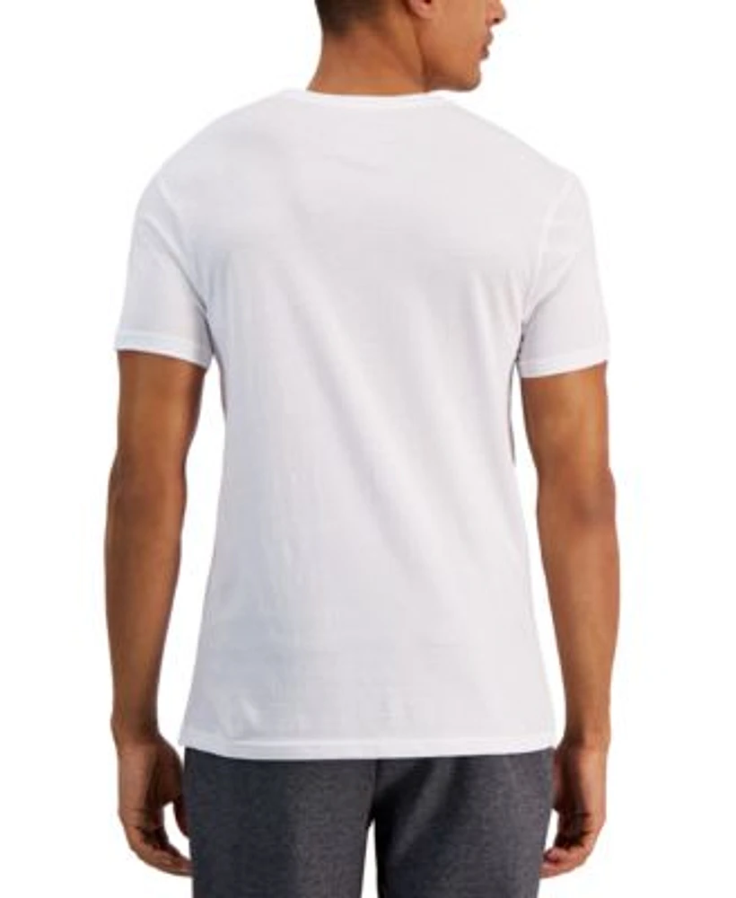 Men's Regular-Fit V-Neck Solid T-Shirts, Pack of 4, Created for Macy's