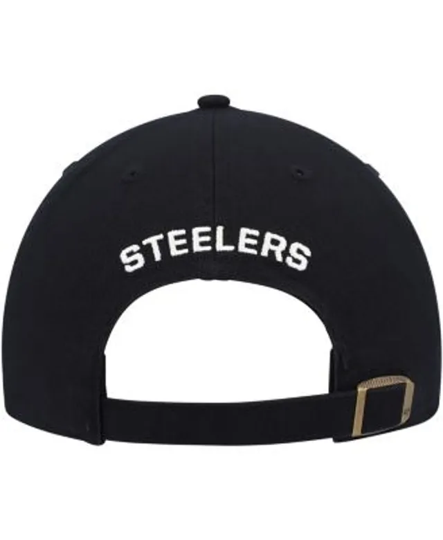 47 Brand Women's Black Pittsburgh Steelers Finley Clean Up