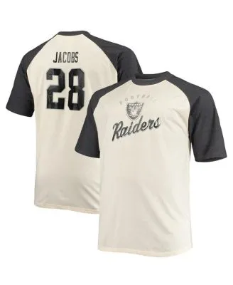 Men's Fanatics Branded Josh Jacobs Black Las Vegas Raiders Team Wordmark Player Name & Number Long Sleeve T-Shirt Size: Small