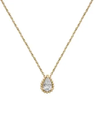 De Beers Forevermark Diamond Solitaire Pendant Necklace (5/8 ct. t.w.) in  14k White Gold, 16 + 2 extender - Macy's