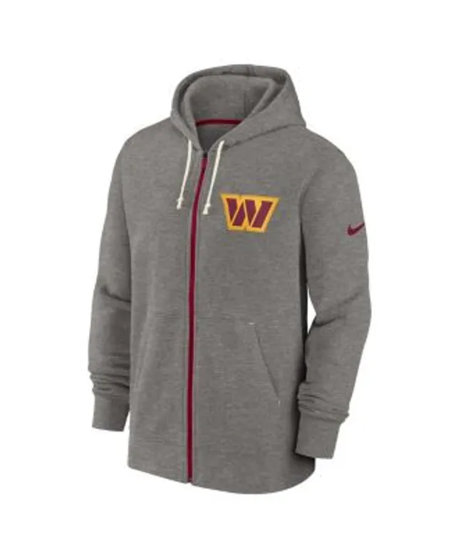 Men's Nike Burgundy Washington Commanders Performance Sideline Lockup  Full-Zip Hoodie