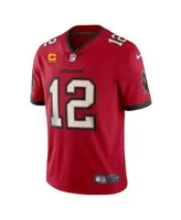 Men's Tampa Bay Buccaneers Tom Brady Nike White Captain Vapor