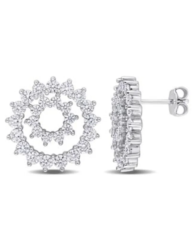 Macy's Diamond Stud Earrings (1/10 ct. t.w.) in Sterling Silver - Macy's