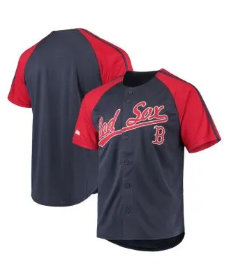 St. Louis Cardinals Stitches Button-Down Raglan Replica Jersey - Red