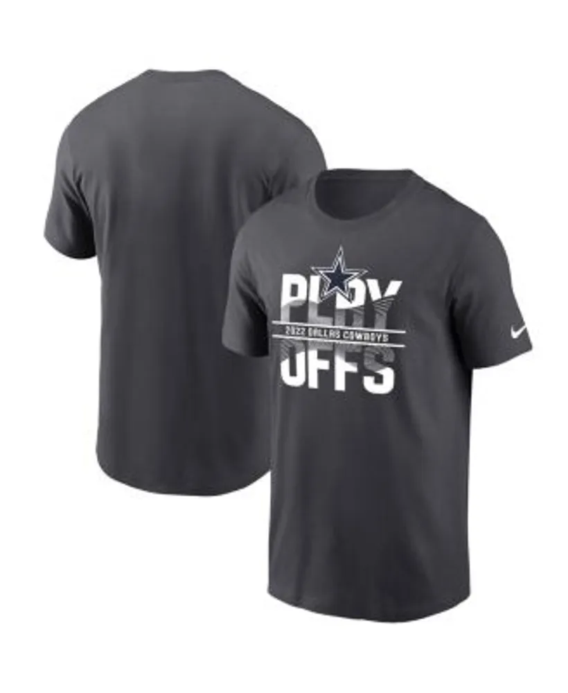 Nike Men's Anthracite Dallas Cowboys 2022 NFL Playoffs Iconic T-shirt