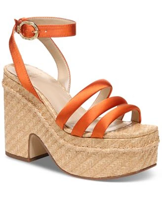 Tibby Raffia Platform Wedge Sandals