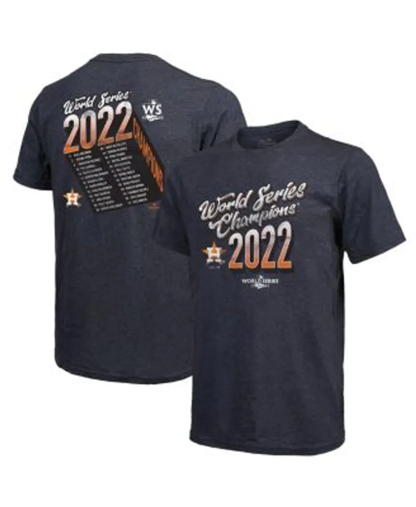 Houston Astros Majestic Threads 2022 American League Champions Yearbook  Tri-Blend 3/4 Raglan Sleeve T-Shirt - Cream/Navy