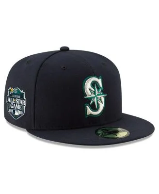 New Era Men's White and Royal Seattle Mariners Crest 9FIFTY