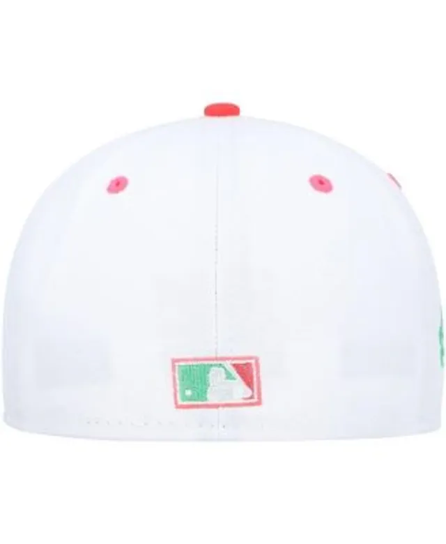 Men's New Era White/Green Detroit Tigers 1984 World Series Watermelon Lolli 59FIFTY Fitted Hat