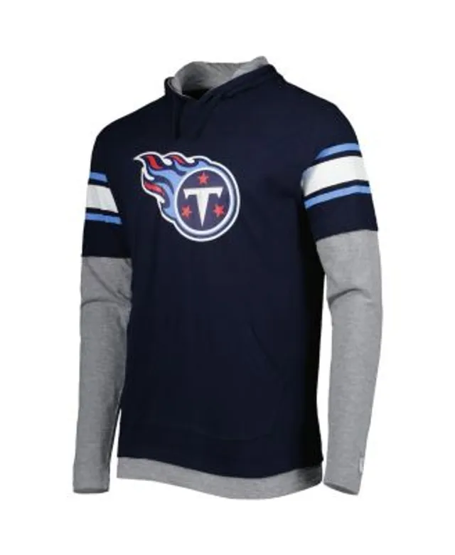 Majestic Threads Men's Julio Jones Navy Tennessee Titans Player Name &  Number Tri-Blend Short Sleeve Hoodie T-Shirt