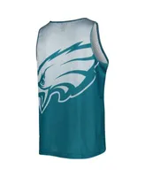 Men's FOCO Midnight Green Philadelphia Eagles Colorblock Mesh V-Neck & Shorts Set Size: Small