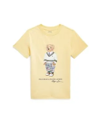 Toddler and Little Boys Polo Bear Short Sleeve Jersey T-shirt