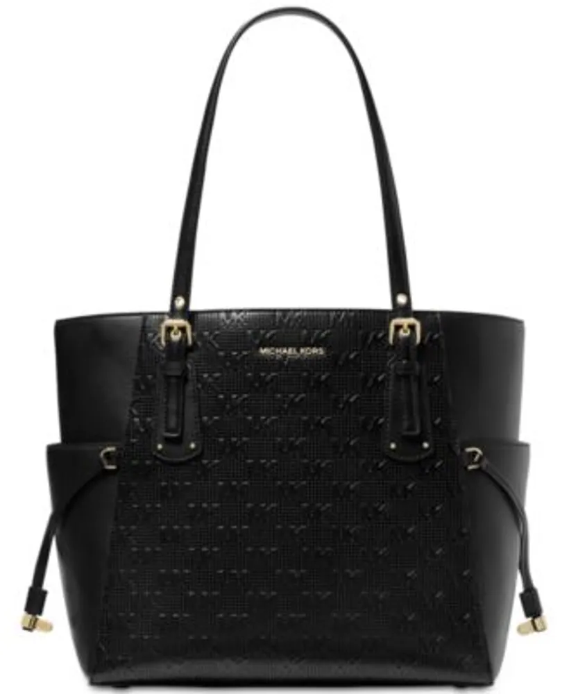 Michael Kors Signature Voyager Large Top Zip Tote - Macy's