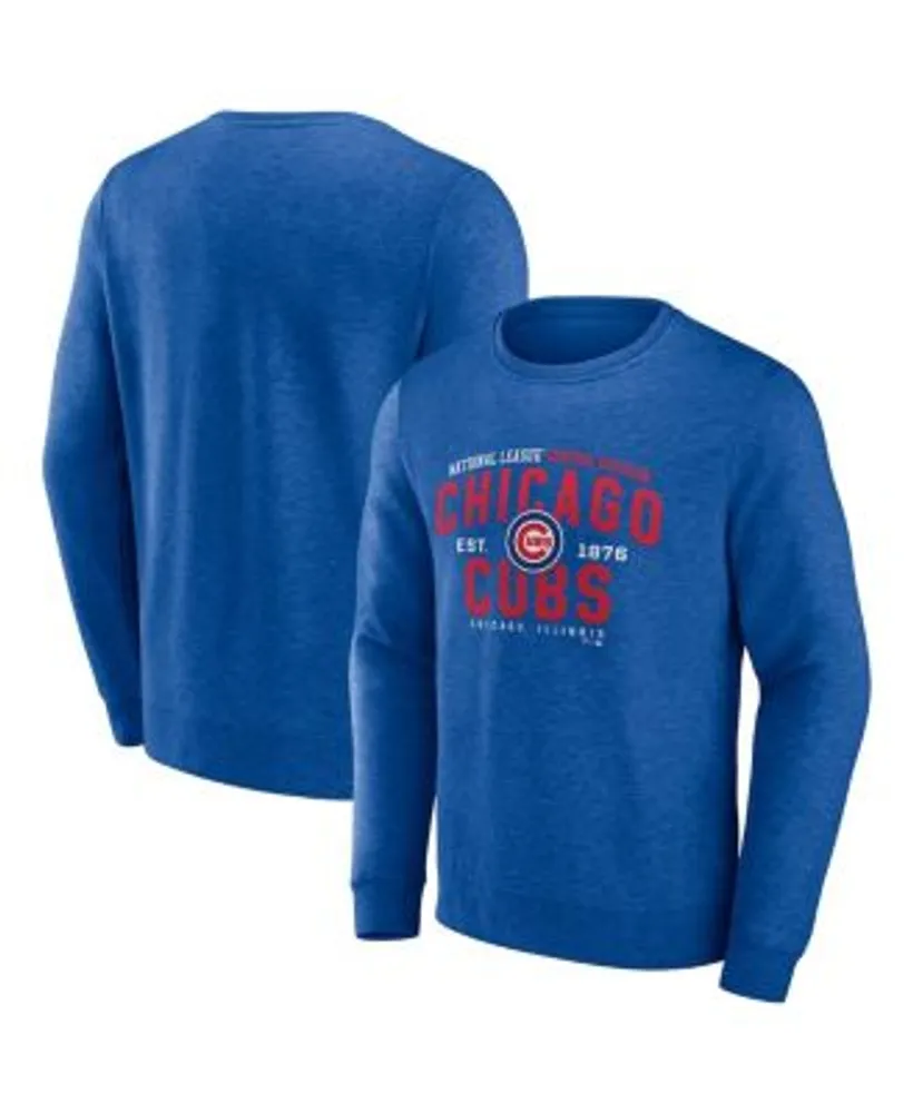 Men's Fanatics Branded Heathered Gray Chicago Cubs Number