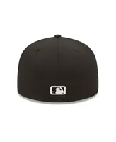 Men's New Era Chicago White Sox Black on DUB 59FIFTY Fitted Hat
