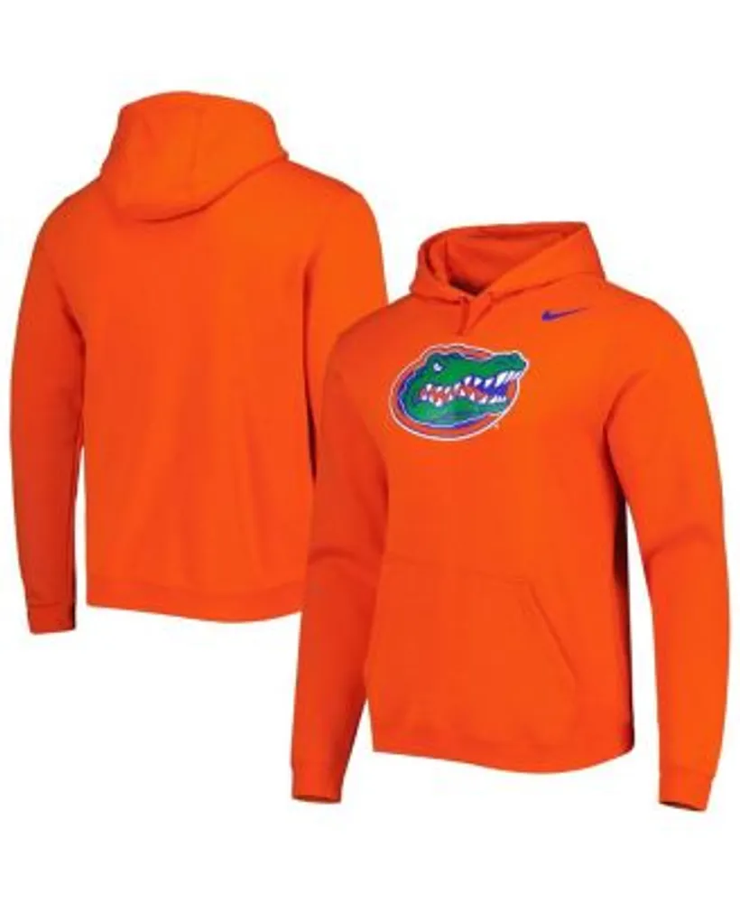 Men's Nike Orange Clemson Tigers Logo Club Pullover Hoodie