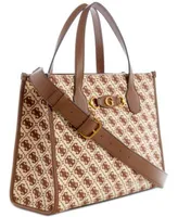 GUESS Silvana 4G Basique Logo Mini Crossbody Tote - Macy's