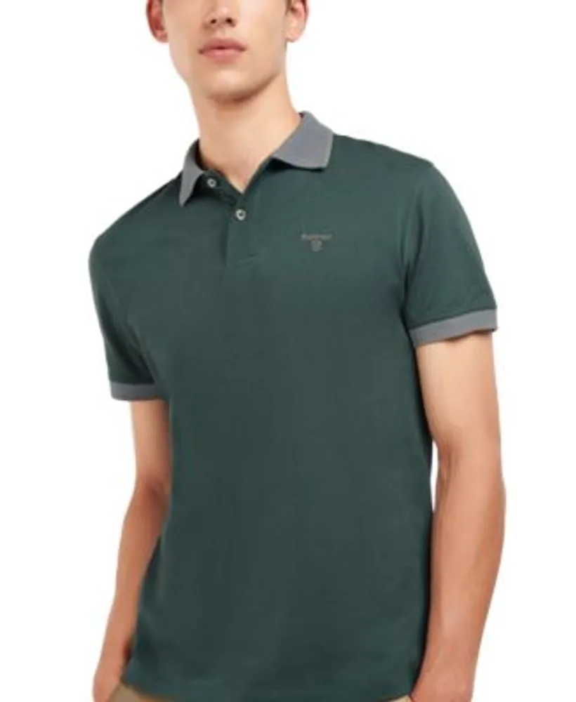 barbour polo shirt green