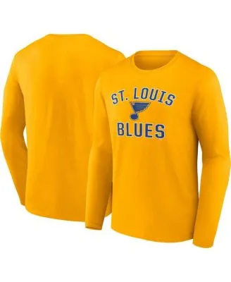 Youth medium St Louis Blues Long Sleeve Cotton T Shirt Top blue