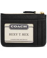 COACH Mini Skinny ID Case in Crossgrain Leather - Macy's