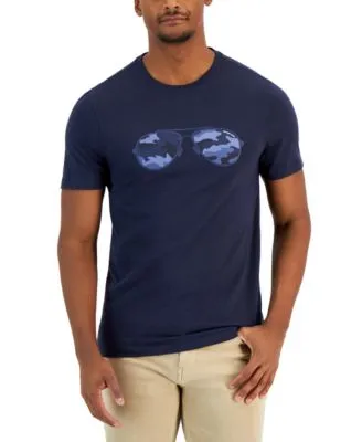Men's Modern-Fit Camo Aviator Graphic T-Shirt